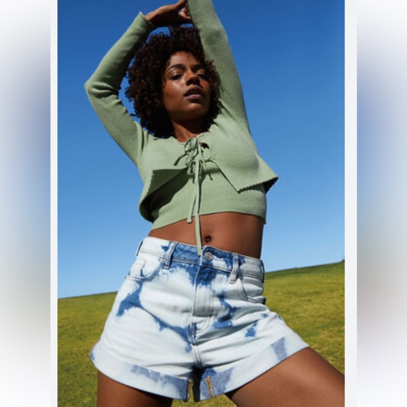 PacSun Pants - NWT Pacsun acid wash bleached  mom jeans size 22